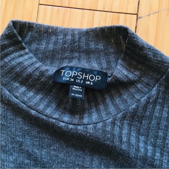Topshop Ribbed Long Sleeve - Picture 3 of 3